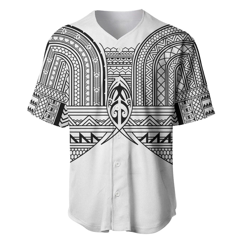 Philippines Igorot Tribal Inspired Baseball Jersey White Version LT05 White - Polynesian Pride