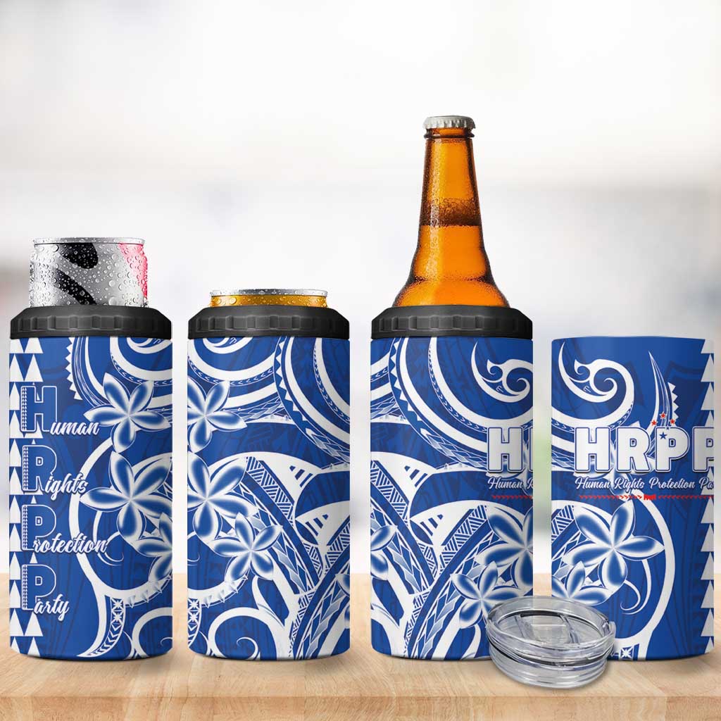 Samoa HRPP Party 4 in 1 Can Cooler Tumbler Polynesian Pattern - Polynesian Pride