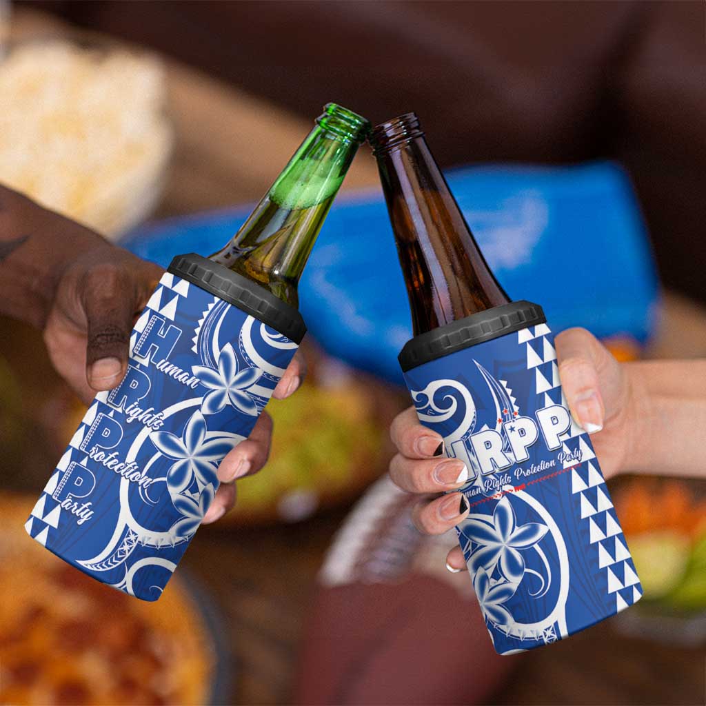 Samoa HRPP Party 4 in 1 Can Cooler Tumbler Polynesian Pattern - Polynesian Pride