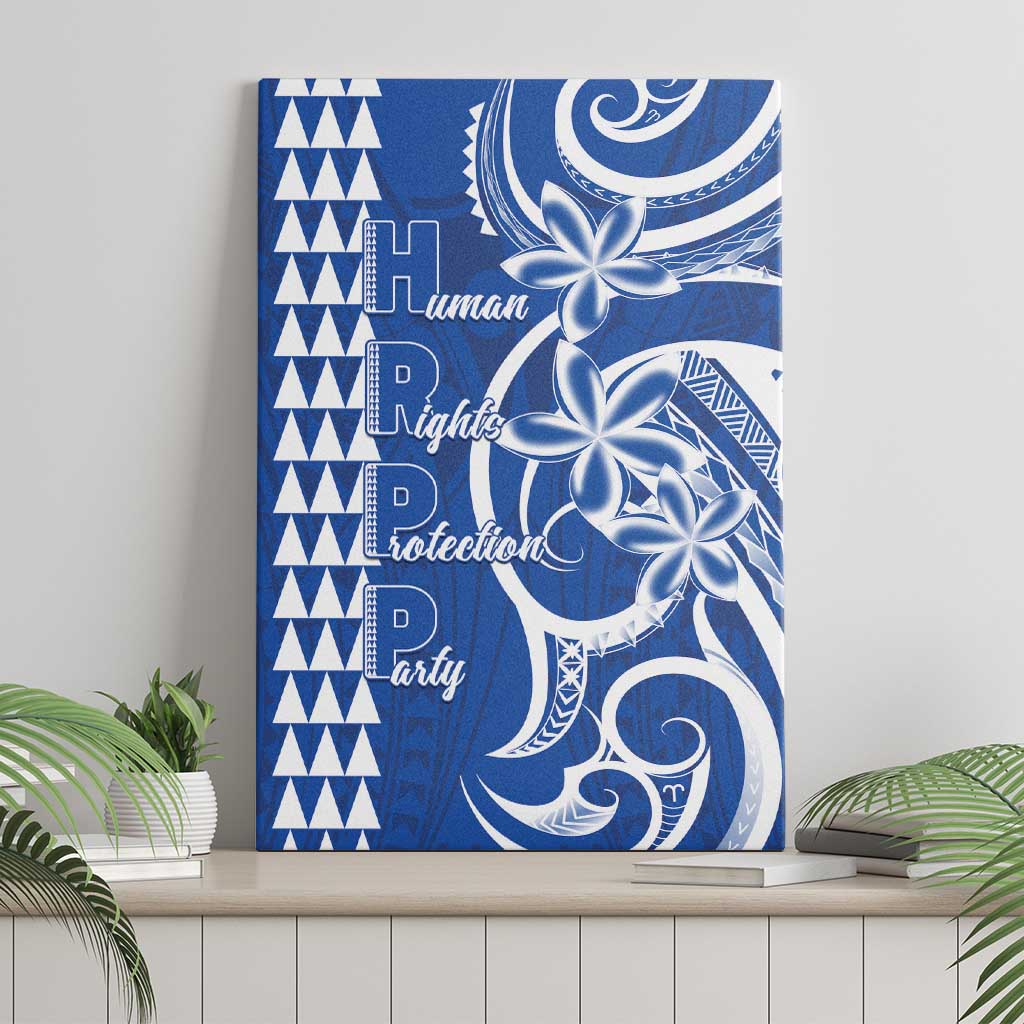 Samoa HRPP Party Canvas Wall Art Polynesian Pattern - Polynesian Pride