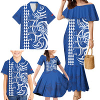 Samoa HRPP Party Family Matching Mermaid Dress and Hawaiian Shirt Polynesian Pattern - Polynesian Pride