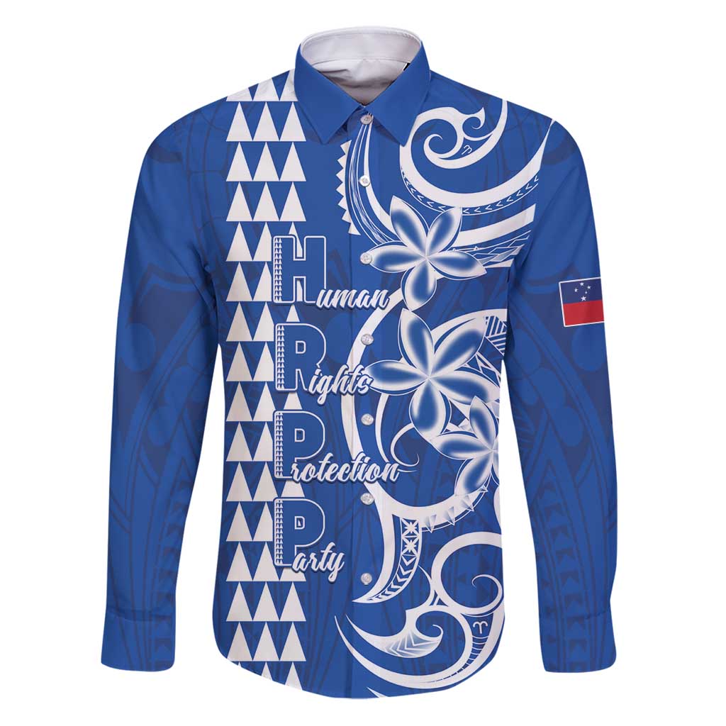 Samoa HRPP Party Family Matching Puletasi and Hawaiian Shirt Polynesian Pattern - Polynesian Pride