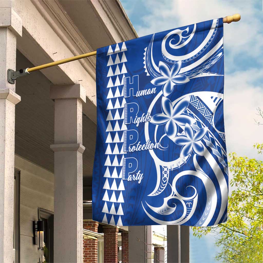 Samoa HRPP Party Garden Flag Polynesian Pattern - Polynesian Pride
