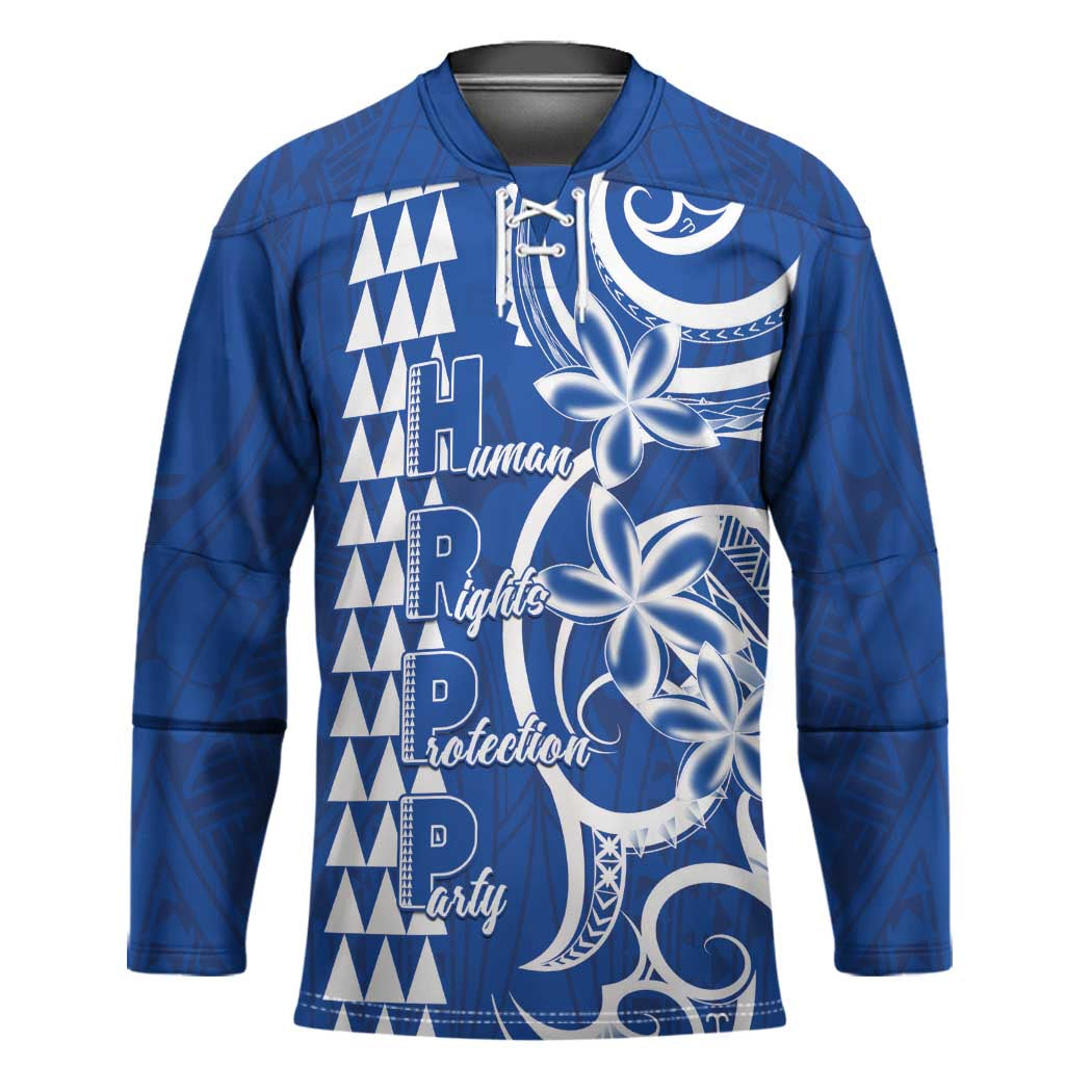 Samoa HRPP Party Hockey Jersey Polynesian Pattern - Polynesian Pride