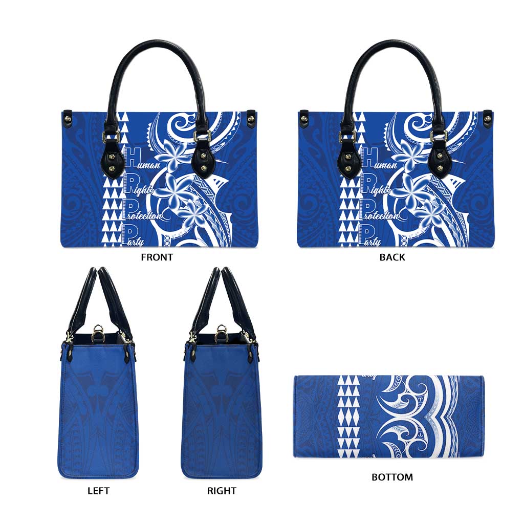 Samoa HRPP Party Leather Bag Polynesian Pattern - Polynesian Pride