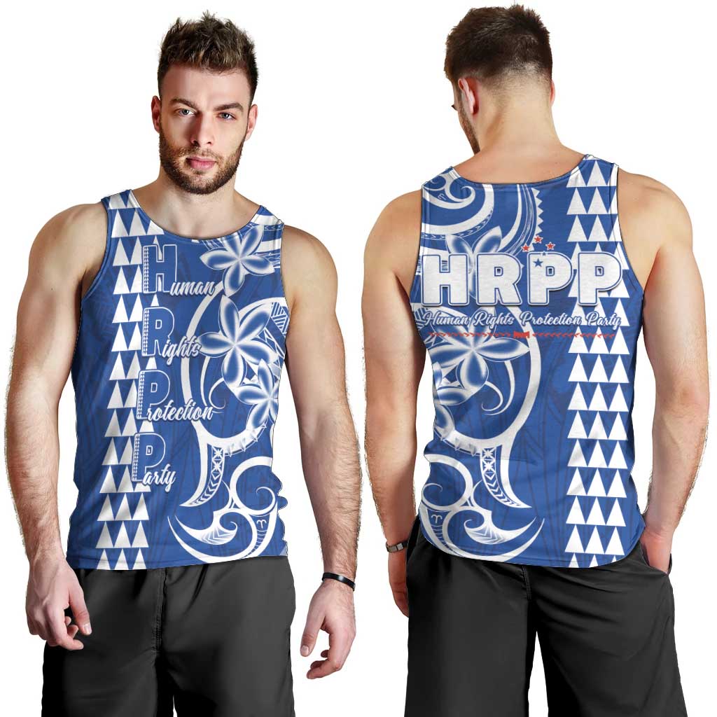 Samoa HRPP Party Men Tank Top Polynesian Pattern - Polynesian Pride