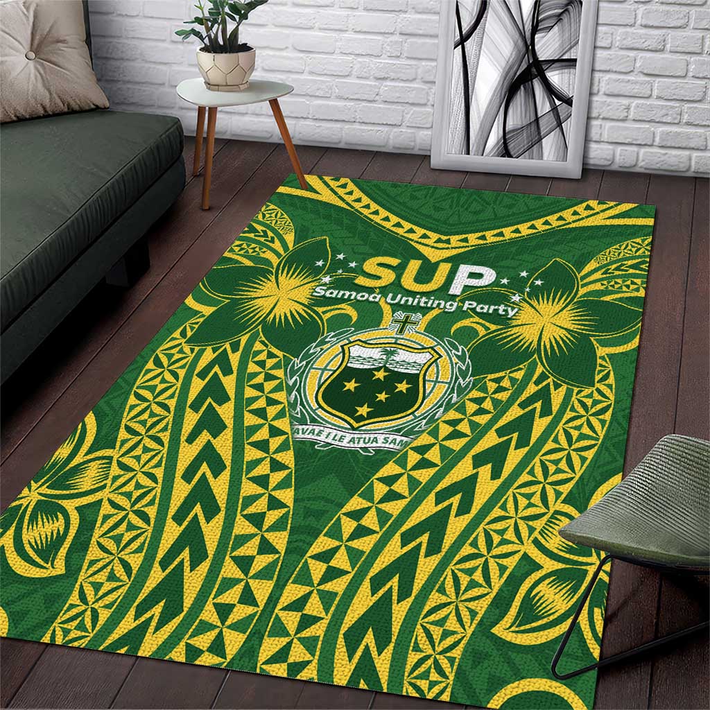 Samoa SUP Area Rug Samoan Coat Of Arms - Polynesian Pride