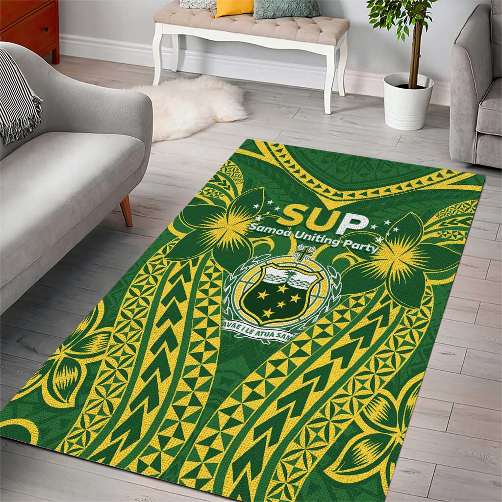 Samoa SUP Area Rug Samoan Coat Of Arms - Polynesian Pride