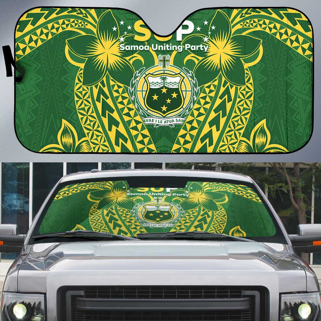 Samoa SUP Auto Sun Shade Samoan Coat Of Arms - Polynesian Pride