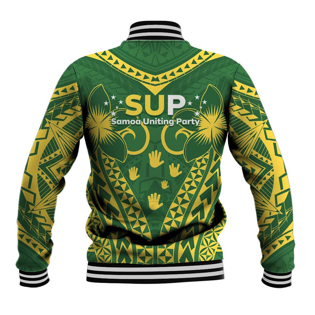Samoa SUP Baseball Jacket Samoan Coat Of Arms - Polynesian Pride