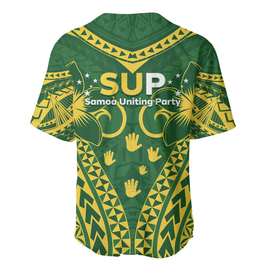 Samoa SUP Baseball Jersey Samoan Coat Of Arms - Polynesian Pride