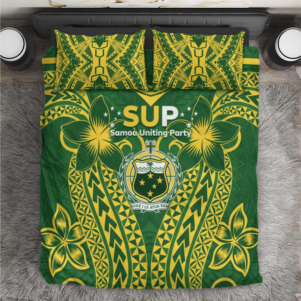 Samoa SUP Bedding Set Samoan Coat Of Arms - Polynesian Pride