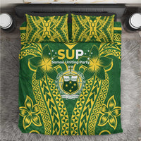 Samoa SUP Bedding Set Samoan Coat Of Arms - Polynesian Pride