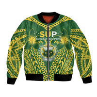 Samoa SUP Bomber Jacket Samoan Coat Of Arms - Polynesian Pride