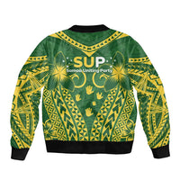 Samoa SUP Bomber Jacket Samoan Coat Of Arms - Polynesian Pride