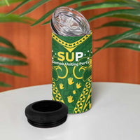 Samoa SUP 4 in 1 Can Cooler Tumbler Samoan Coat Of Arms - Polynesian Pride