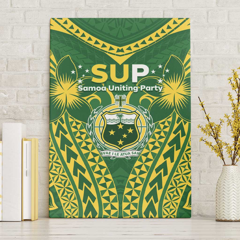 Samoa SUP Canvas Wall Art Samoan Coat Of Arms - Polynesian Pride