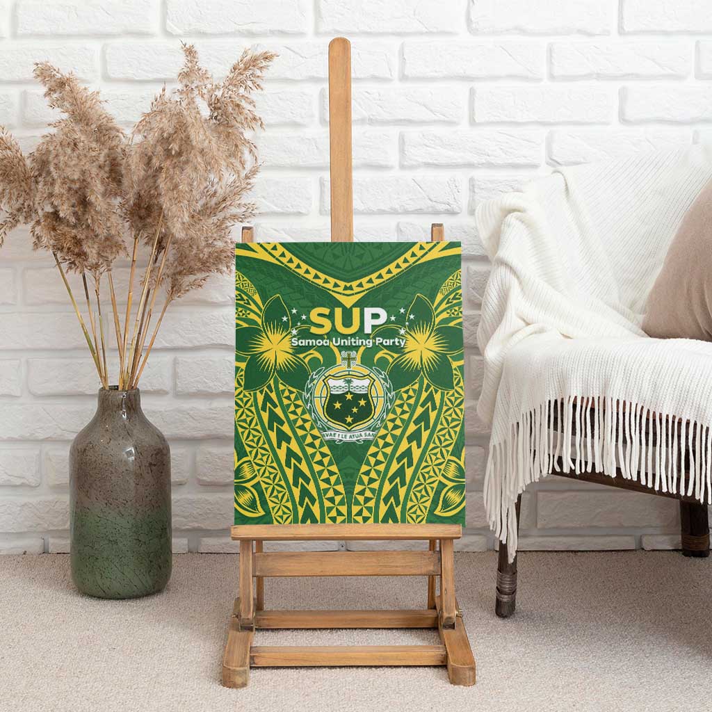 Samoa SUP Canvas Wall Art Samoan Coat Of Arms - Polynesian Pride