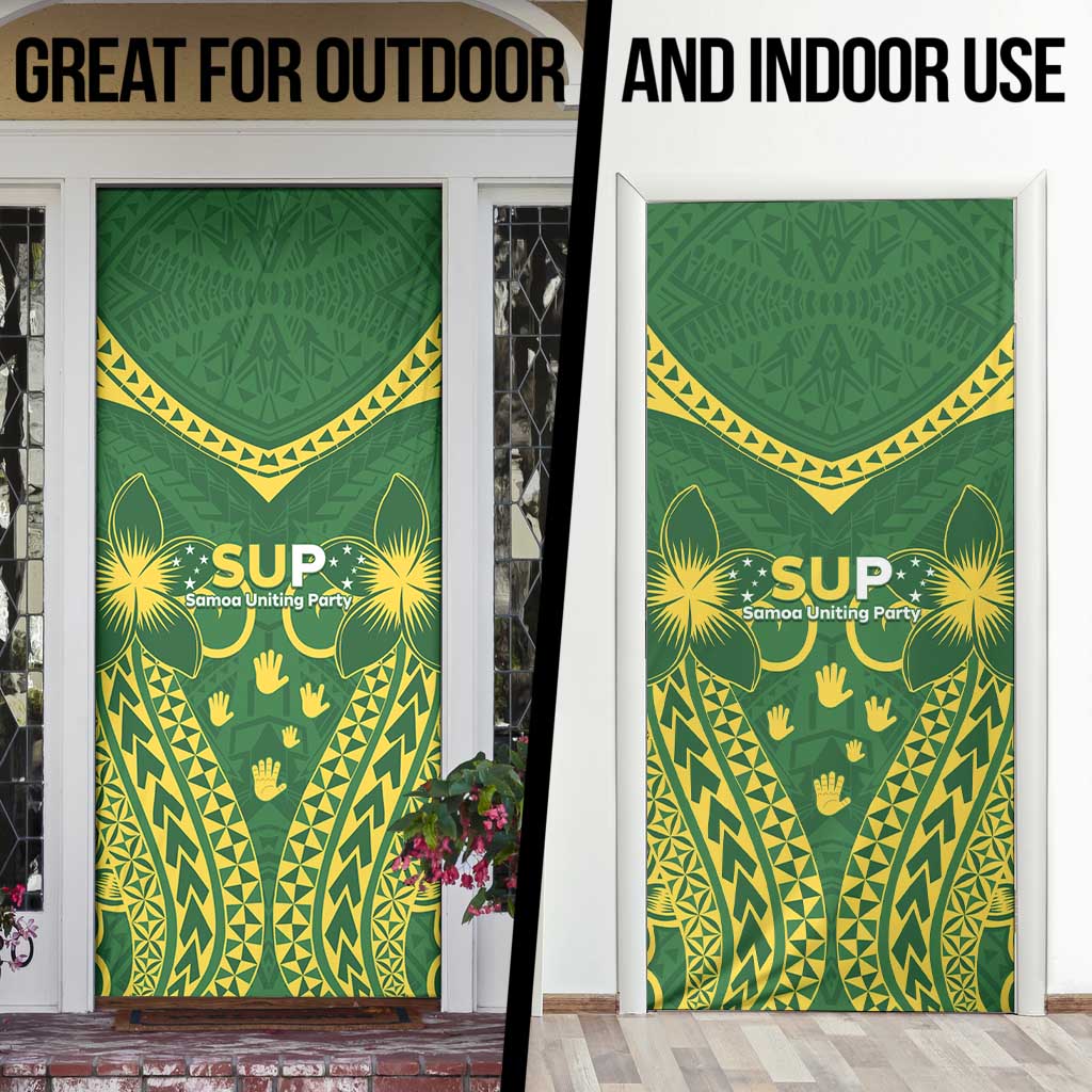 Samoa SUP Door Cover Samoan Coat Of Arms - Polynesian Pride