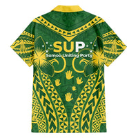 Samoa SUP Family Matching Long Sleeve Bodycon Dress and Hawaiian Shirt Samoan Coat Of Arms - Polynesian Pride