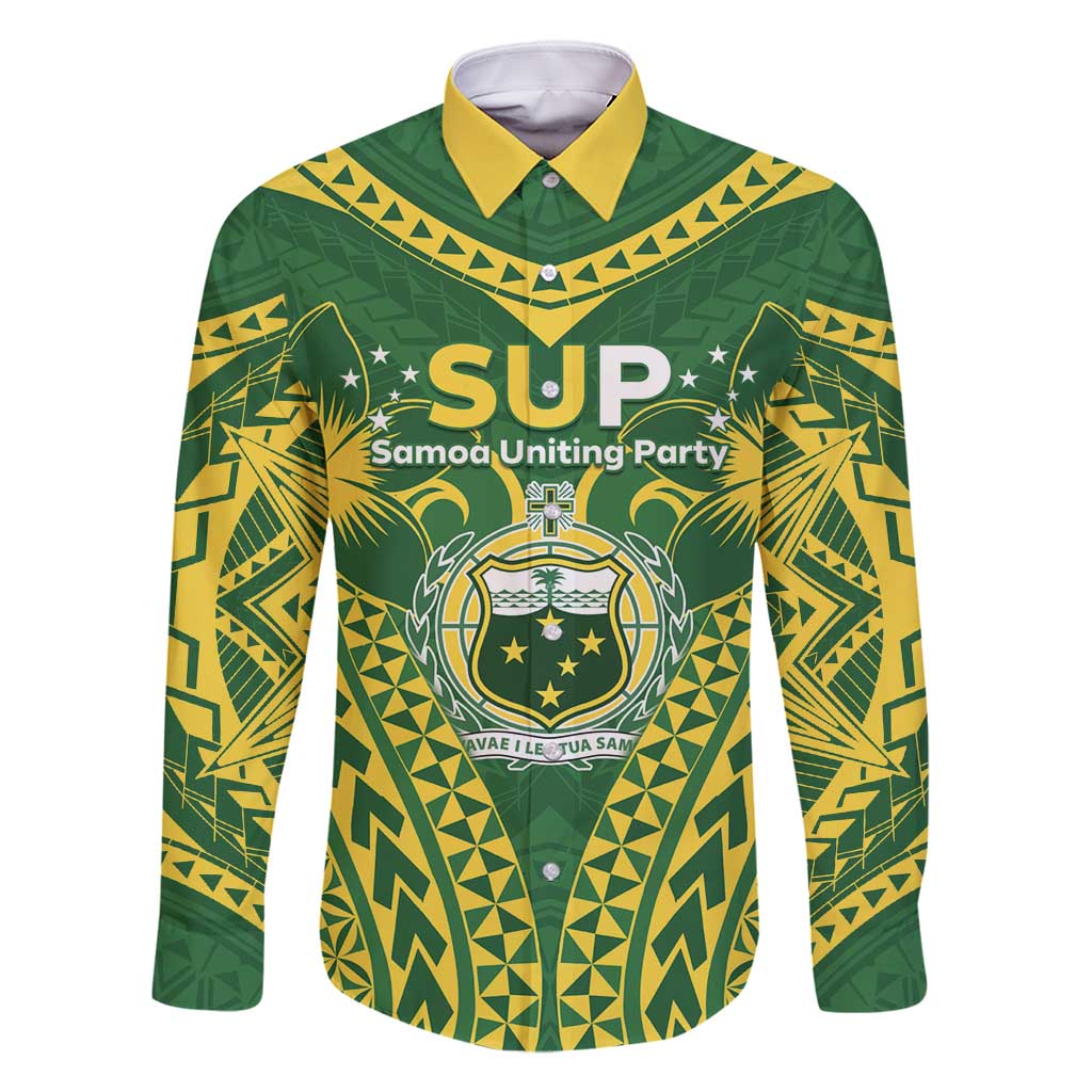 Samoa SUP Family Matching Off Shoulder Short Dress and Hawaiian Shirt Samoan Coat Of Arms - Polynesian Pride