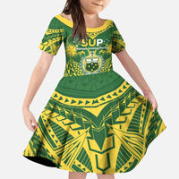 Samoa SUP Family Matching Puletasi and Hawaiian Shirt Samoan Coat Of Arms - Polynesian Pride