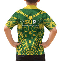 Samoa SUP Family Matching Tank Maxi Dress and Hawaiian Shirt Samoan Coat Of Arms - Polynesian Pride
