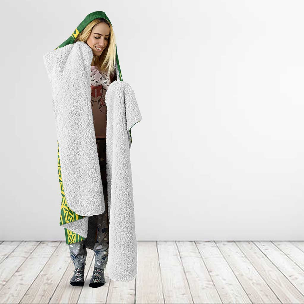 Samoa SUP Hooded Blanket Samoan Coat Of Arms - Polynesian Pride