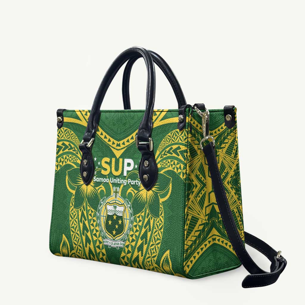Samoa SUP Leather Bag Samoan Coat Of Arms - Polynesian Pride