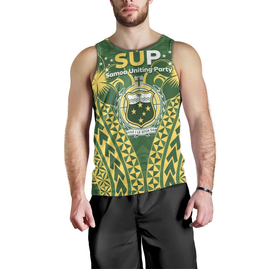 Samoa SUP Men Tank Top Samoan Coat Of Arms - Polynesian Pride