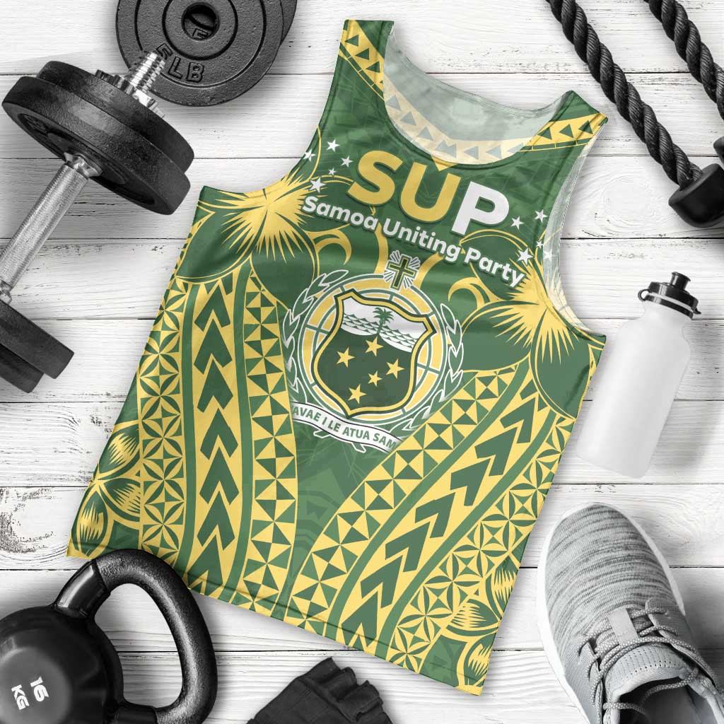 Samoa SUP Men Tank Top Samoan Coat Of Arms - Polynesian Pride