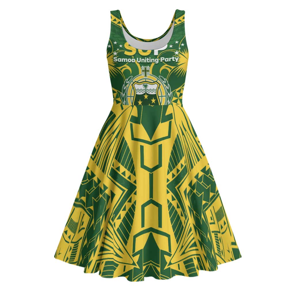 Samoa SUP Midi Dress Samoan Coat Of Arms - Polynesian Pride