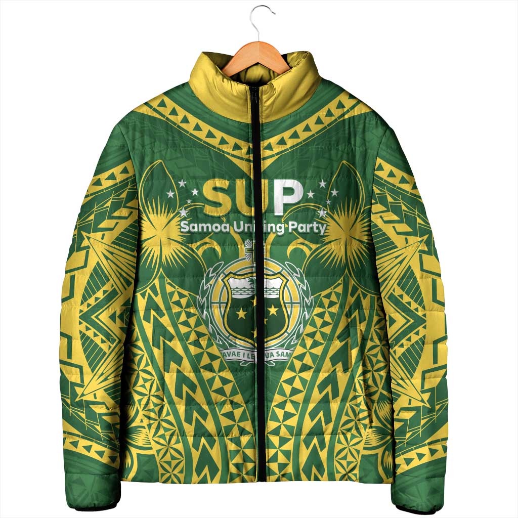 Samoa SUP Padded Jacket Samoan Coat Of Arms - Polynesian Pride