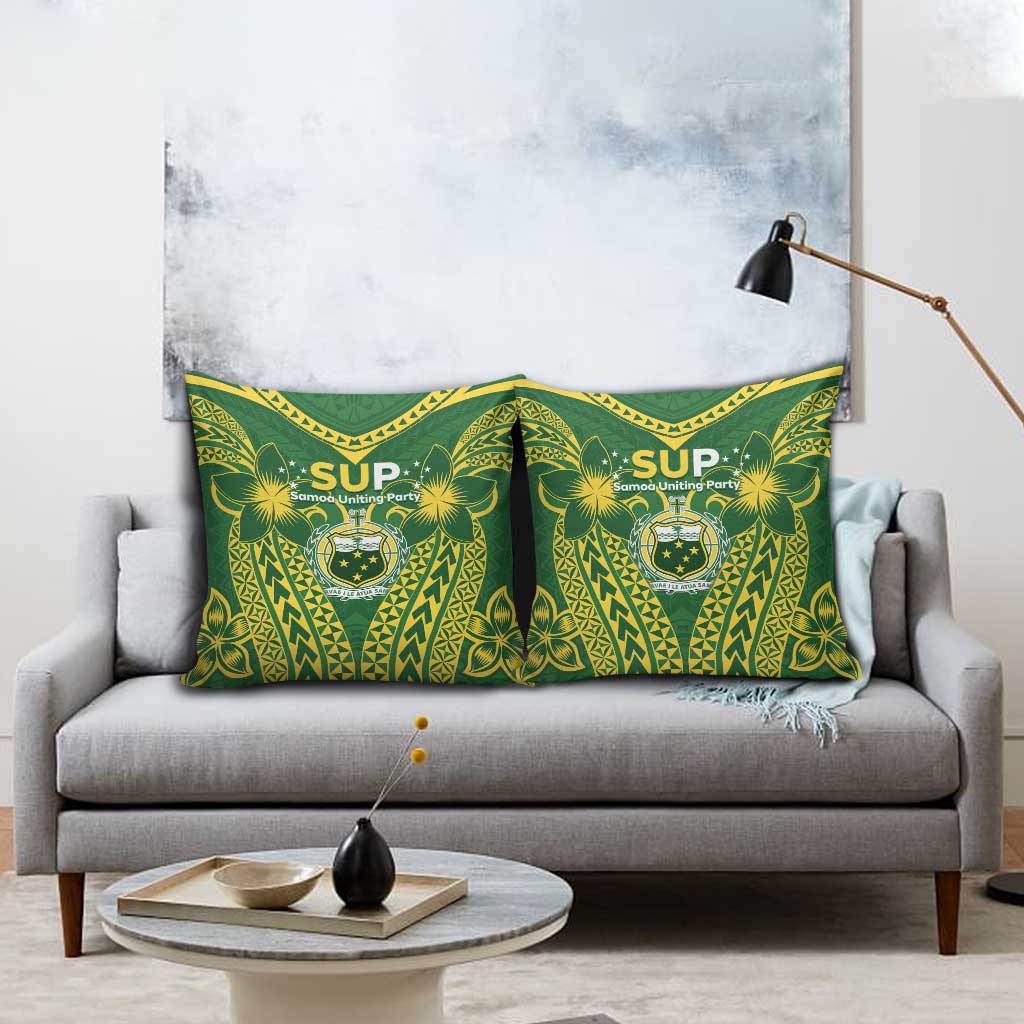 Samoa SUP Pillow Cover Samoan Coat Of Arms - Polynesian Pride