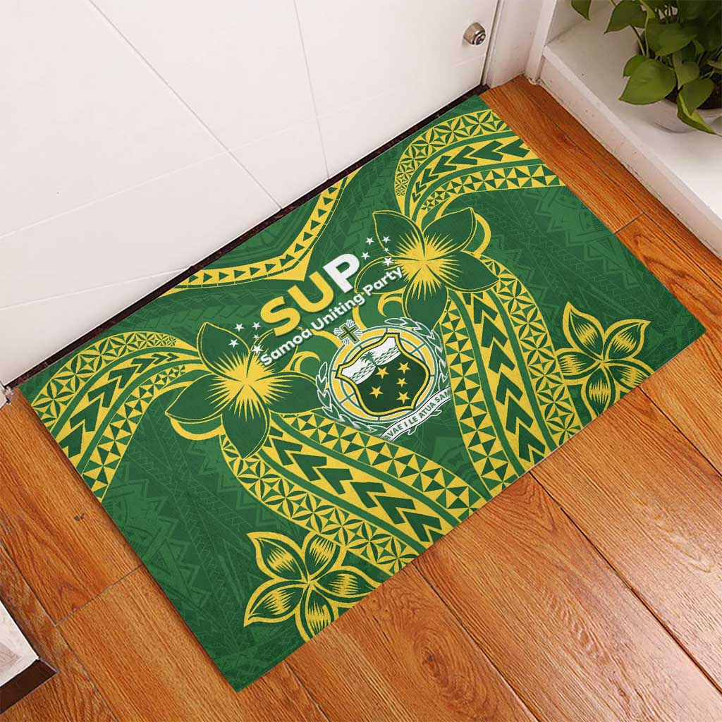 Samoa SUP Rubber Doormat Samoan Coat Of Arms - Polynesian Pride