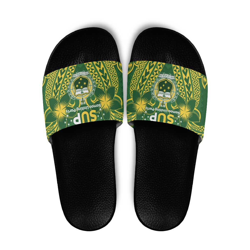 Samoa SUP Slide Sandals Samoan Coat Of Arms - Polynesian Pride