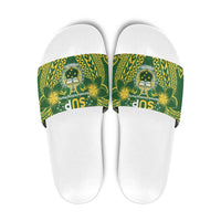 Samoa SUP Slide Sandals Samoan Coat Of Arms - Polynesian Pride