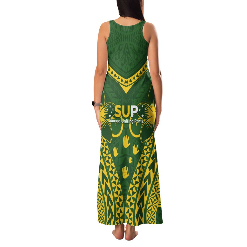 Samoa SUP Tank Maxi Dress Samoan Coat Of Arms - Polynesian Pride