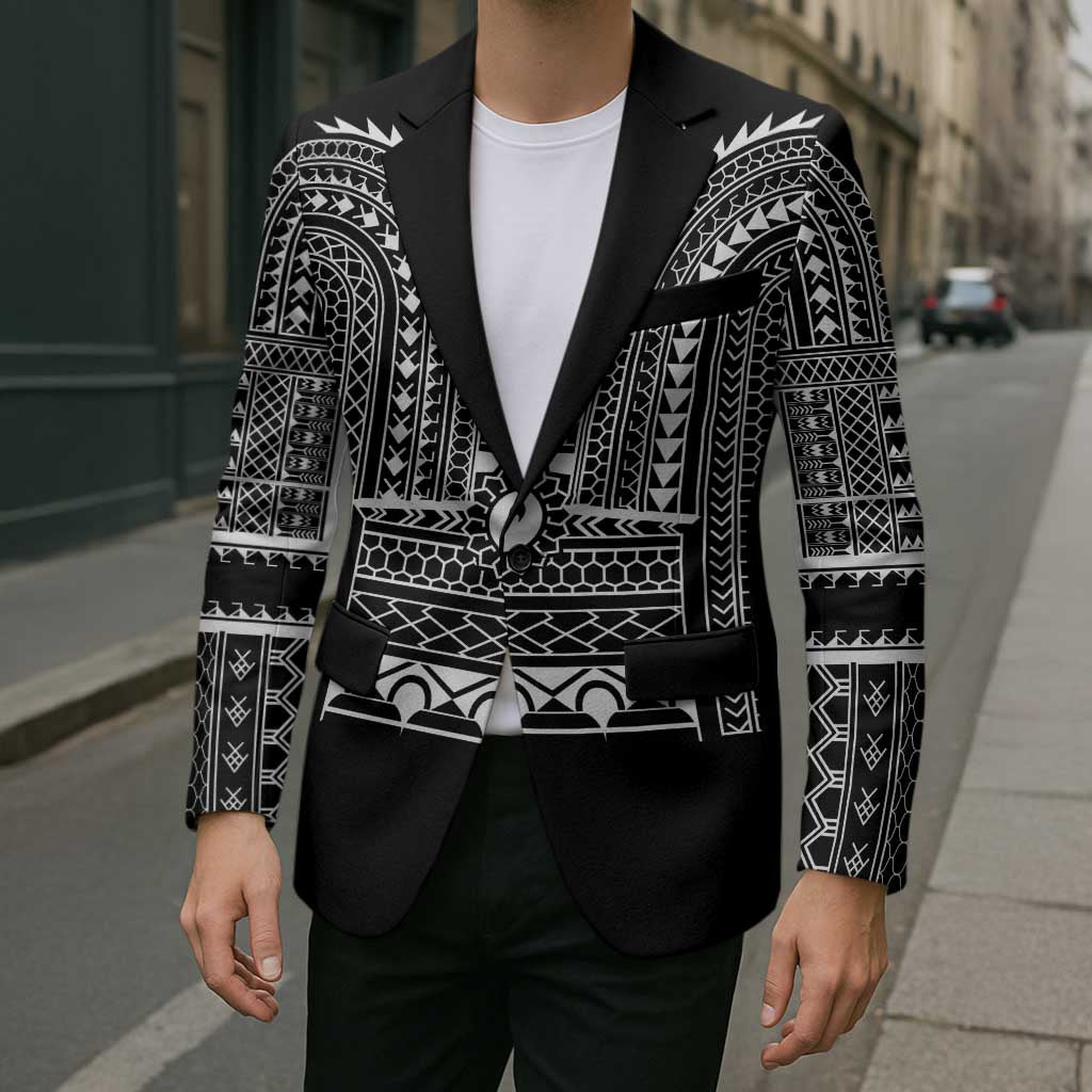 Philippines Igorot Tribal Art Tattoo Black Blazer - Polynesian Pride