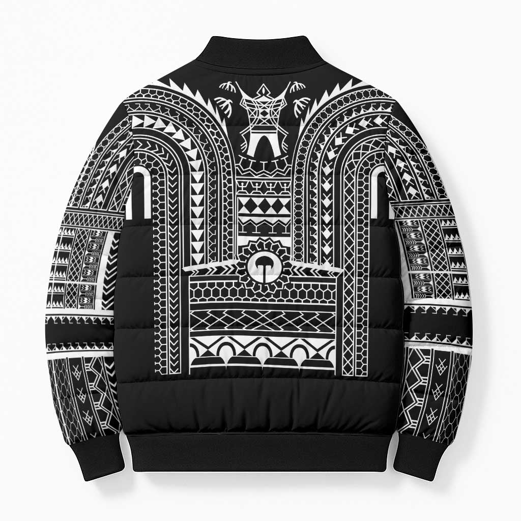 Philippines Igorot Tribal Art Tattoo Black Bomber Puffer Jacket - Polynesian Pride