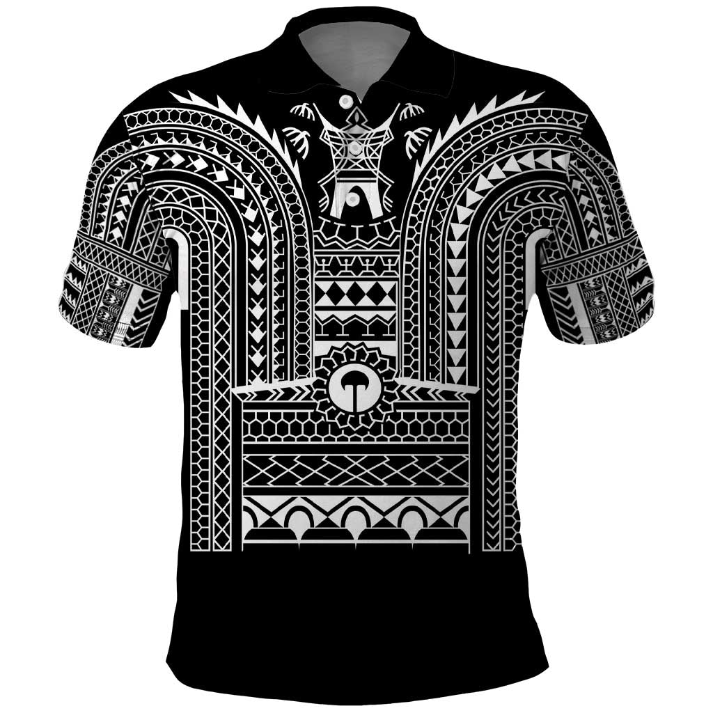 Philippines Igorot Tribal Art Tattoo Black Polo Shirt - Polynesian Pride