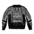 Philippines Igorot Tribal Art Tattoo Black Sleeve Zip Bomber Jacket - Polynesian Pride