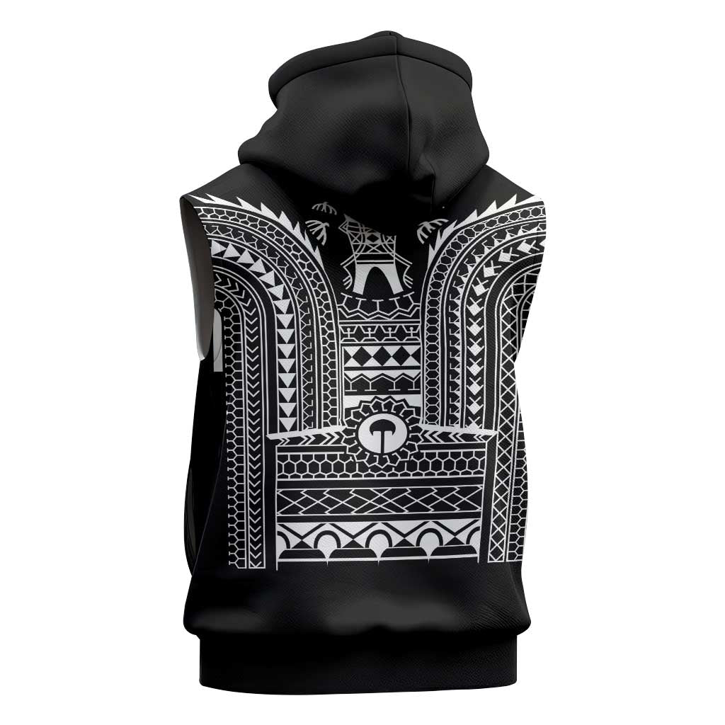 Philippines Igorot Tribal Art Tattoo Black Sleeveless Zip Hoodie LT05 - Polynesian Pride