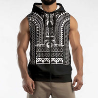 Philippines Igorot Tribal Art Tattoo Black Sleeveless Zip Hoodie LT05 - Polynesian Pride