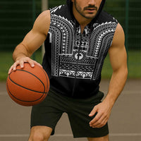 Philippines Igorot Tribal Art Tattoo Black Sleeveless Zip Hoodie LT05 - Polynesian Pride