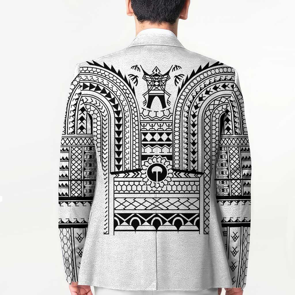 Philippines Igorot Tribal Art Tattoo White Blazer - Polynesian Pride