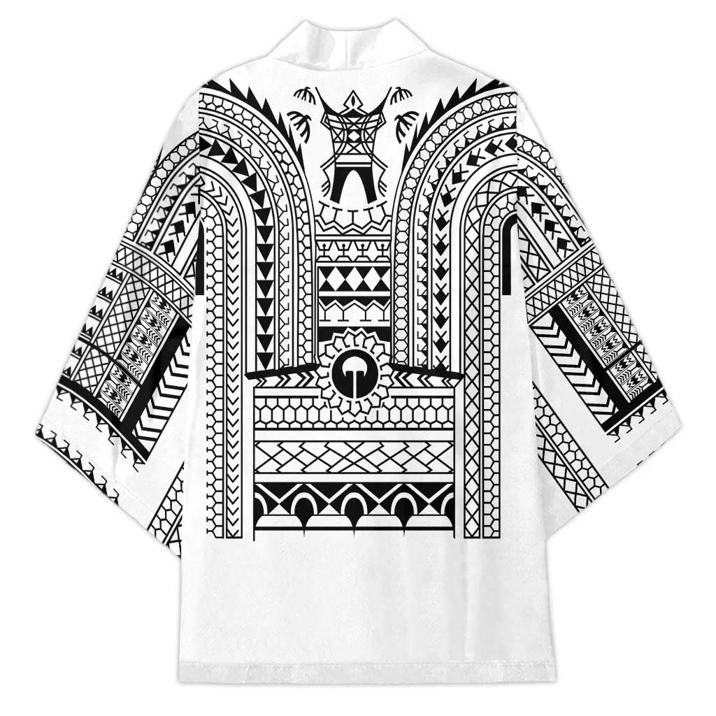 Philippines Igorot Tribal Art Tattoo White Kimono - Polynesian Pride