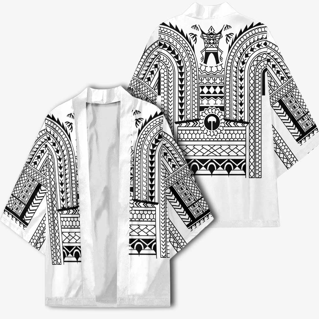 Philippines Igorot Tribal Art Tattoo White Kimono - Polynesian Pride