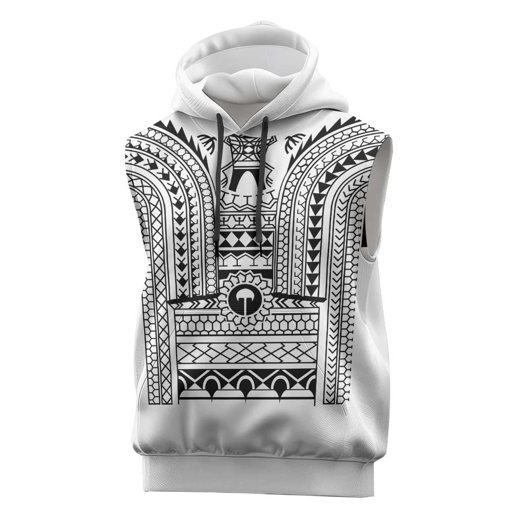 Philippines Igorot Tribal Art Tattoo White Sleeveless Hoodie - Polynesian Pride