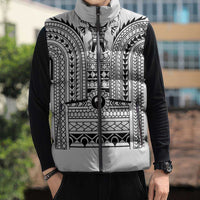 Philippines Igorot Tribal Art Tattoo White Sleeveless Puffer Jacket - Polynesian Pride